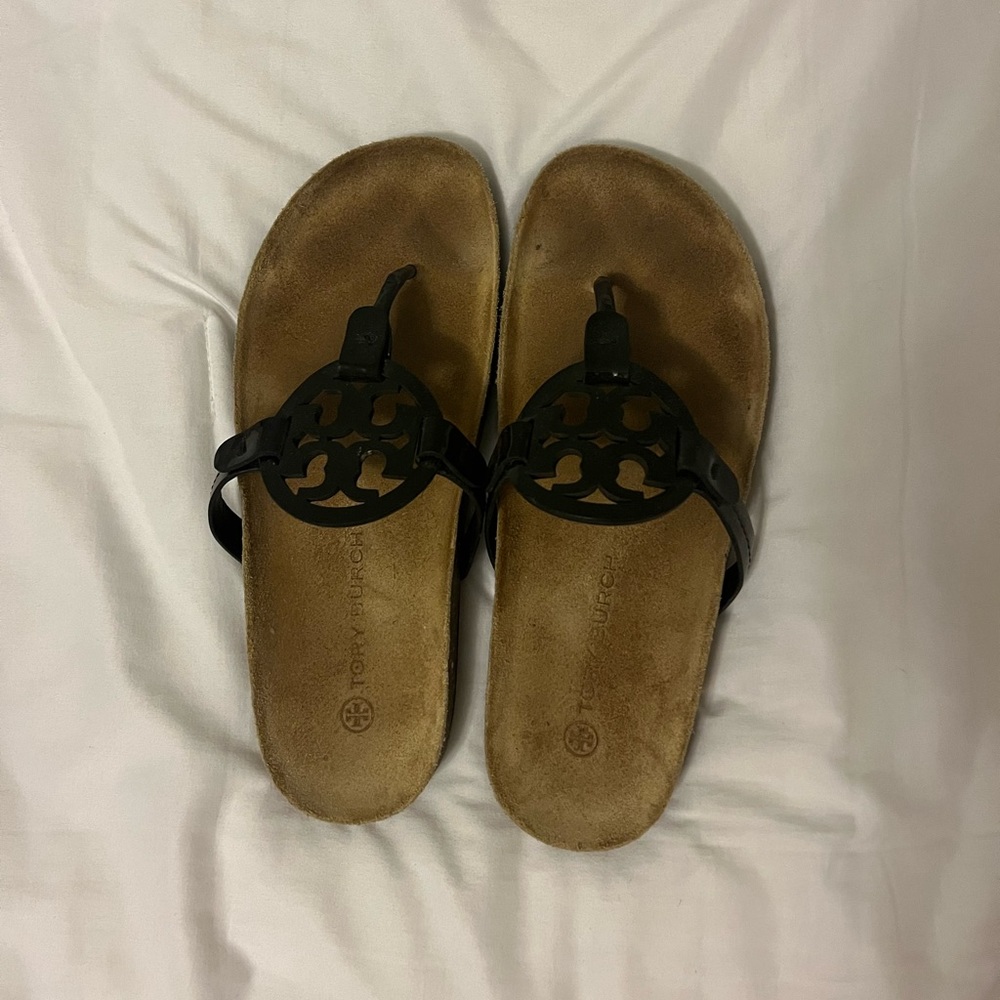 Tory Burch Miller cloud Patent leather\cork size 8.5